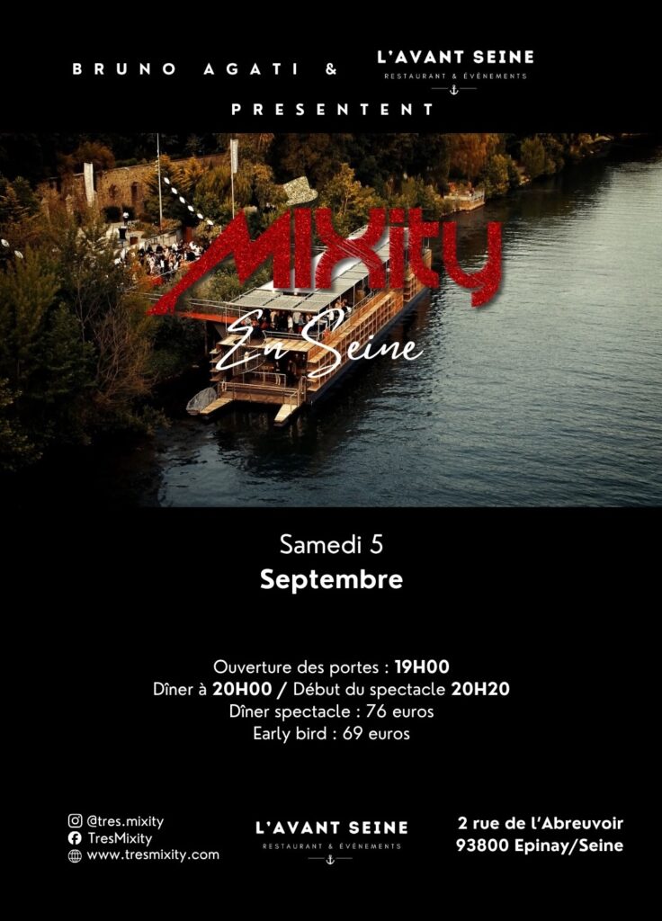 Le 5 septembre 2026 19:00 Péniche L'AVANT SEINE, 2 Rue de l'Abreuvoir, 93800, Épinay-sur-Seine France